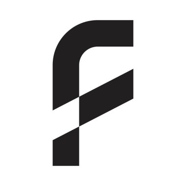 f ilk harf vektör logosu