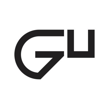 Gu ilk harf vektör logosu
