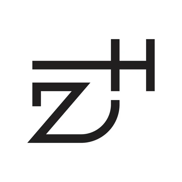 Zh初始字母向量标识 — 图库矢量图片