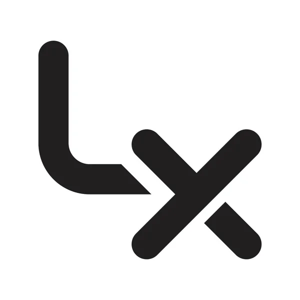 Lxの頭文字ベクトルロゴ — ストックベクタ