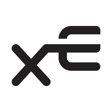 xe ilk harf vektör logosu