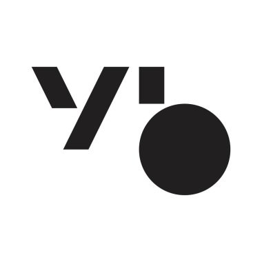 yb ilk harf vektör logosu