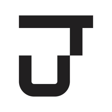 ut ilk harf vektör logosu