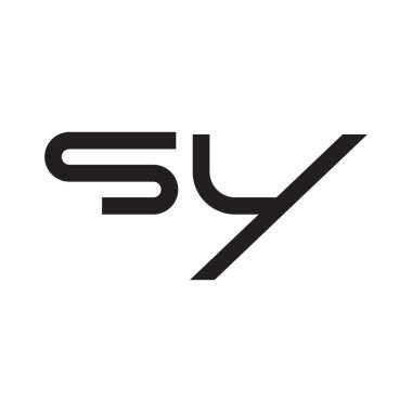 sy ilk harf vektör logosu