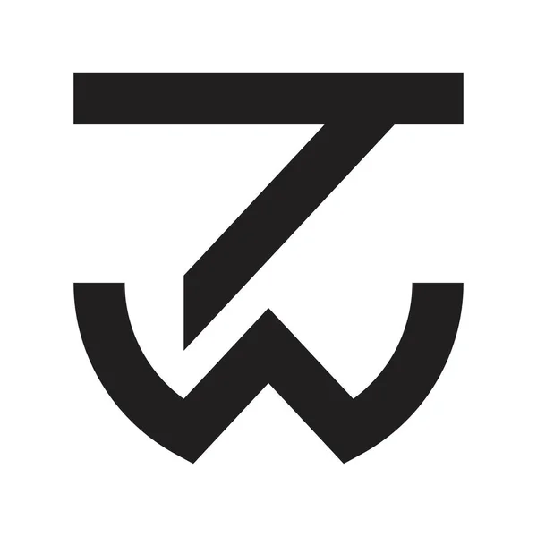 Начальный Векторный Логотип Буквы — стоковый вектор