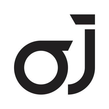 Oj ilk harf vektör logosu