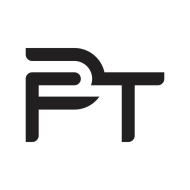 pt ilk harf vektör logosu