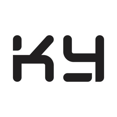 ky ilk harf vektör logosu