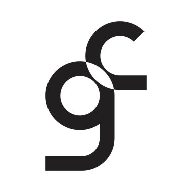 gc ilk harf vektör logosu