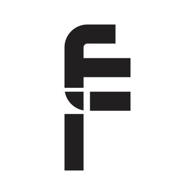 ie ilk harf vektör logosu