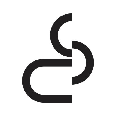 c ilk harf vektör logosu