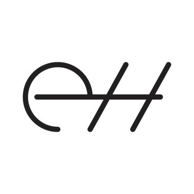 İlk harf vektör logosu