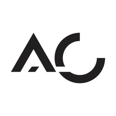 ac ilk harf vektör logosu