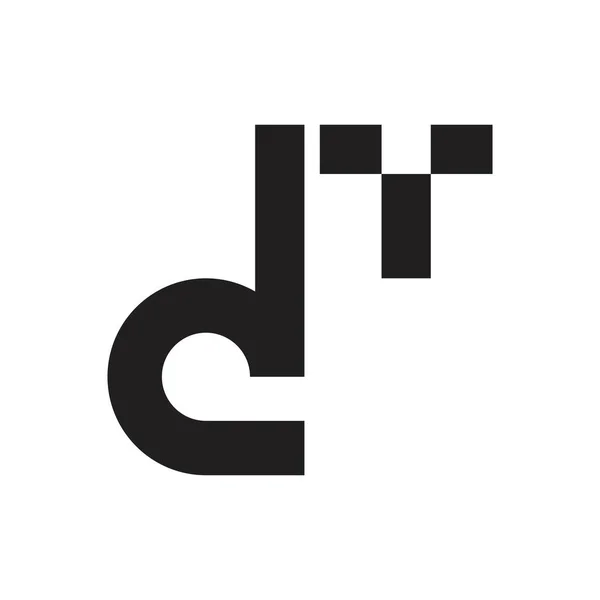 Dt初始字母向量标识 — 图库矢量图片