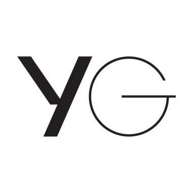 yg ilk harf vektör logosu