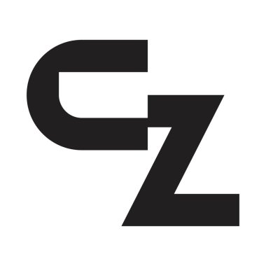 cz ilk harf vektör logosu