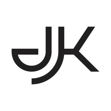 dk ilk harf vektör logosu