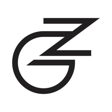 gz ilk harf vektör logosu