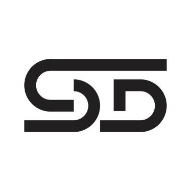 sd ilk harf vektör logosu