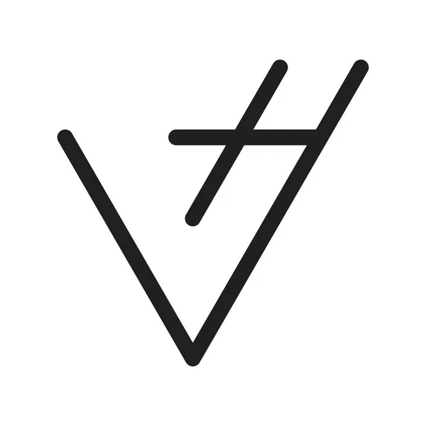 Logotipo Vetor Letra Inicial — Vetor de Stock