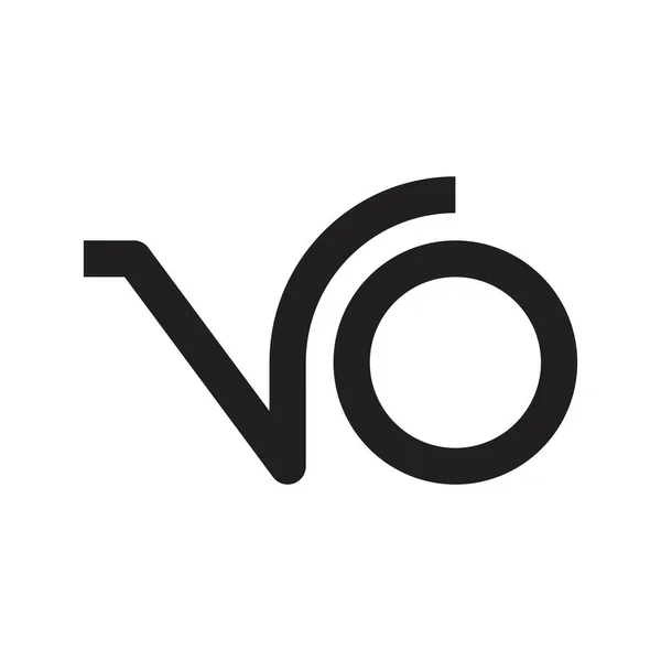 Lettera Iniziale Logo Vettoriale — Vettoriale Stock