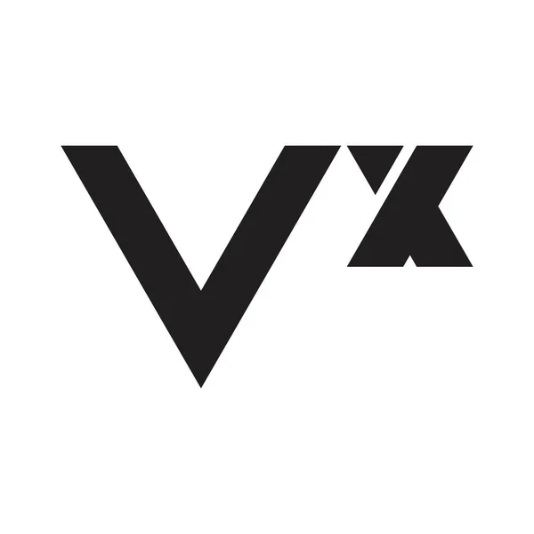 Vx頭文字ベクトルロゴ — ストックベクタ