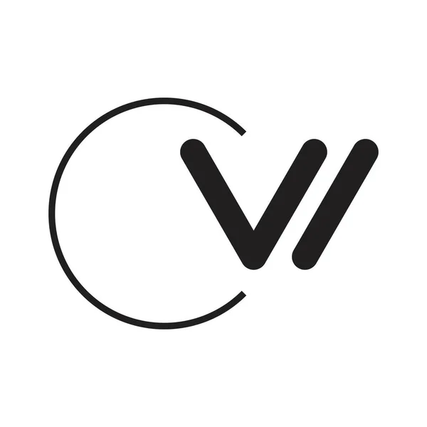 Logotipo Vetor Letra Inicial — Vetor de Stock