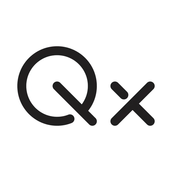 Qx初始字母向量标识 — 图库矢量图片