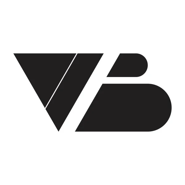 Vb頭文字ベクトルロゴ — ストックベクタ