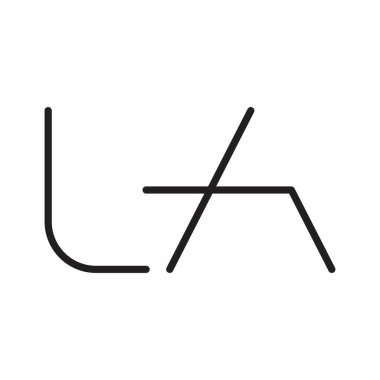 la ilk harf vektör logosu