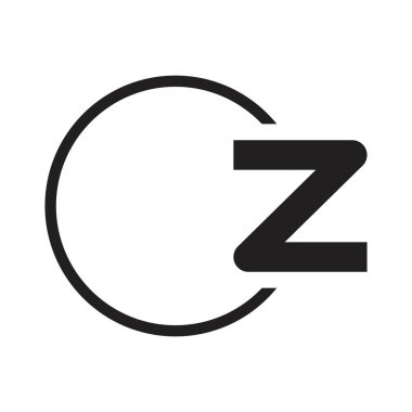 Oz ilk harf vektör logosu