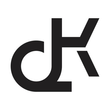 qk ilk harf vektör logosu