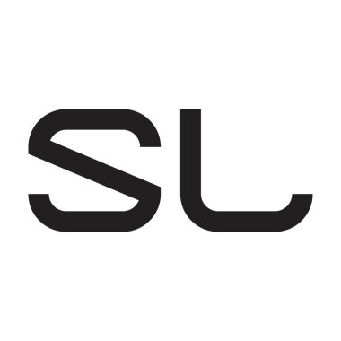 s l ilk harf vektör logosu