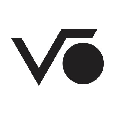 vo ilk harf vektör logosu