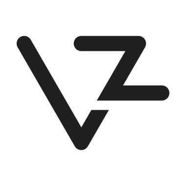 vz ilk harf vektör logosu