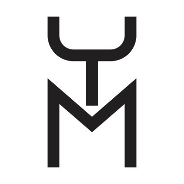 ym ilk harf vektör logosu