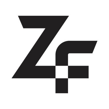 zf ilk harf vektör logosu
