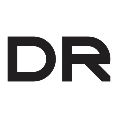 dr ilk harf vektör logosu