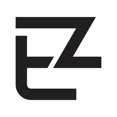 ez ilk harf vektör logosu