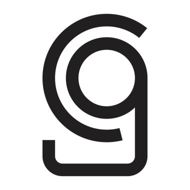 gc ilk harf vektör logosu