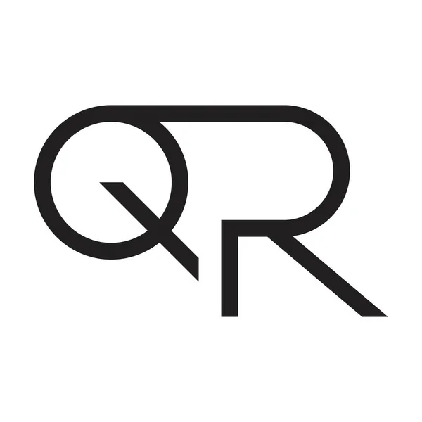 Qr頭文字ベクトルロゴ — ストックベクタ