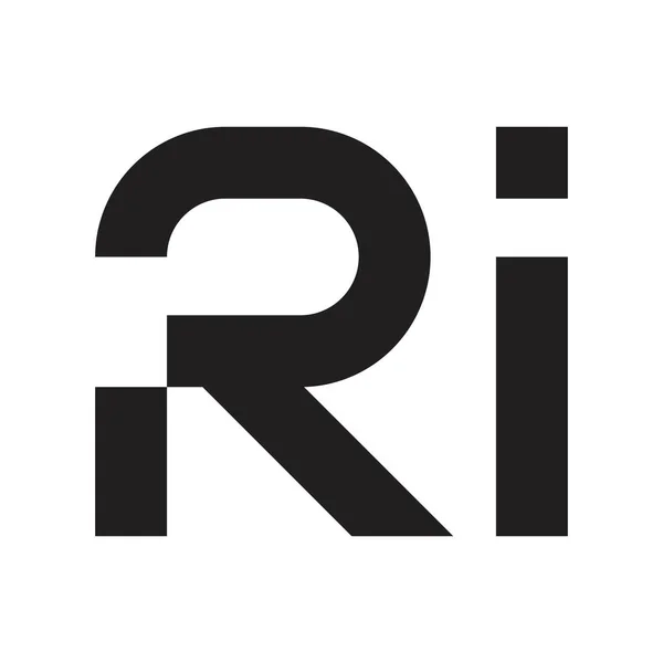 Ri初始字母向量标志 — 图库矢量图片