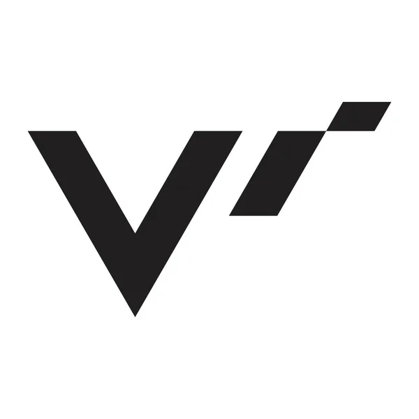 Första Bokstaven Vektor Logotyp — Stock vektor