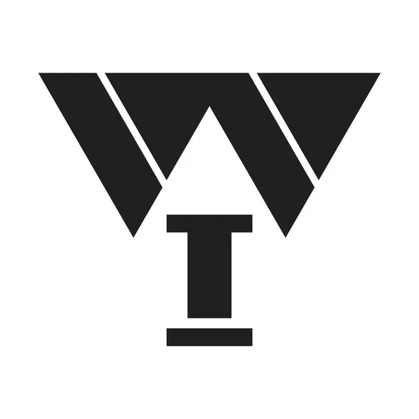 Inicial Letra Vector Logo — Vector de stock