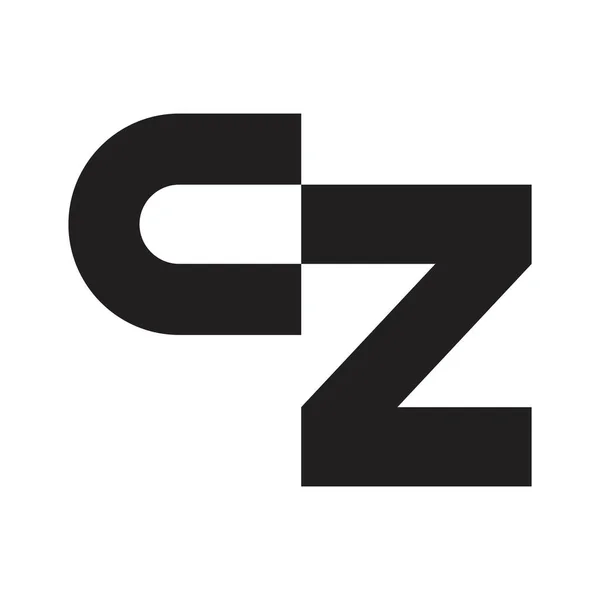 Cz初始字母向量标志 — 图库矢量图片