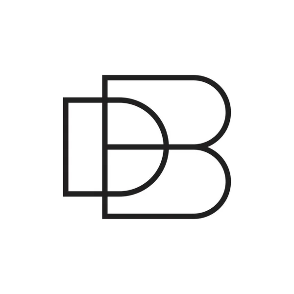 Db首字母矢量标识 — 图库矢量图片