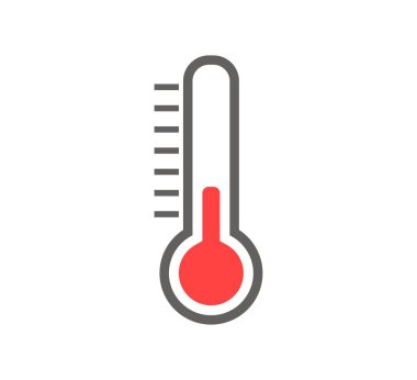 termometre simge tasarım vektör şablonu