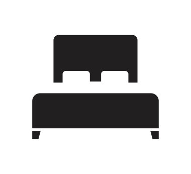 çift yatak vektör tasarım şablonu