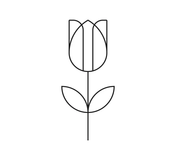 Blume Vektor Symbol Design Vorlage — Stockvektor