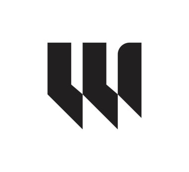 w logo vektör tasarım şablonu